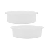 LABRIMP 2 Pièces Moule Rond en Silicone Plateau DIY, Résine Époxy