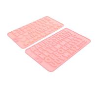LABRIMP 2 Pièces Moule Silicone Chiffres et Lettres Flexible Résistant Haute Température pour Décoration Gâteau Chocolat Bonbons Glaçage Pâtisserie et DIY Anniversaire