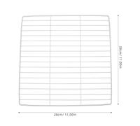 LABRIMP 2 pièces Organisateur de Congélateur Séparateur Maille Métallique Blanche pour Rangement Frais et Optimisation Espace