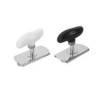 LABRIMP 2 Pièces Ouvre-bocaux Réglable Acier Inoxydable pour Seniors Ouvre-couvercle Rotatif Antidérapant Outil Polyvalent pour Pots Bouteilles et Canettes Poignée Ergonomique Facile à