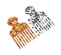 LABRIMP 2 Pièces Peigne Professionnel Acétate Peigne Fin Statique pour Coiffure et Coloration Outil de Stylisme Précis pour Mèches Assortiment de