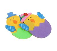 LABRIMP 2 Pièces Pochettes de Couverts Forme de Poule Lot pour Décoration de Table de Pâques à Ustensiles Adorable pour Fête et Banquet