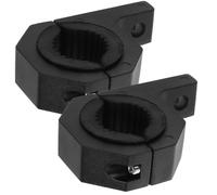 LABRIMP 2 Pièces Support de Serrage pour Phare de Voiture et Moto, Noir | Fixation Stable, Installation Facile, Plastique et Caoutchouc, Design Sobre, pour Usage Automobile et Deux-roues