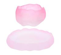 LABRIMP 2 Tasse à Thé Verre Chaleur avec Soucoupe Ensemble Rose Pastel pour de Thé et Café Chaud pour Réunions et Usage