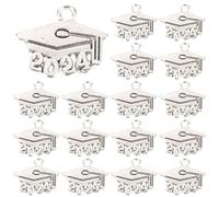 LABRIMP 20 Pièces Breloques de Bijoux 2024 en Alliage Argenté | Fabrication de Colliers et Bracelets Diy, Pendentifs Casquette, Faciles à Utiliser, Fête de Diplôme