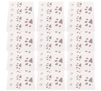 LABRIMP 20 Pièces Tatouages Temporaires Thermochromiques de Patte de Chat Noirs, Transfert D'eau Confortable et Sensible la Chaleur pour Corps et Bras, pour Cosplay et Fêtes