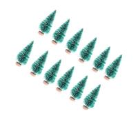 LABRIMP 24 Pièces Mini décorations pour Sapin de Noël Arbres Arbre de Noël de Table Joyeux Décorations de Bureau Miniature Petit Faux Sapin de Noel Bambou