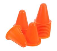 LABRIMP 25 Pièces Mini-cônes de Signalisation, Cônes D'entraînement en Plastique Orange, Cône de Patinage pour Parcours d'obstacles Intérieur, Pratique du Patinage et Amélioration