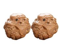 LABRIMP 2pcs Boules de Massage en Bois pour Exercice des Mains, Décoration Artisanale en Bois Naturel, pour Relaxation et Thérapie Manuelle