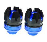 LABRIMP 2pcs Cuvettes de Fourche de Moto en Alliage D'aluminium Bleu, Protection Moto Anti-chute Haute Dureté et Résistance la Déformation Suspendre Couleur Aléatoire