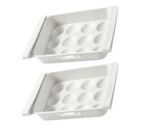 LABRIMP 2Pièces Boîtes Œufs Réfrigérateur Organisateur Multi pour des Aliments Conteneurs et Empilables pour Réfrigérateur