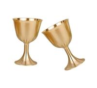 LABRIMP 2Pièces Coupe à Vin Laiton Décorative de Style Chinois Ornement Auspicieux pour Décoration de Bureau et Usage Multifonctionnel