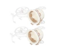 LABRIMP 2pièces Panier à Fleurs Tissé Panier De Rangement Polyvalent Organisateur Simple Et Naturel