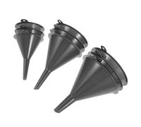 LABRIMP 3 Ensembles Plastic Kitchen Funnel Set Multifunctional Small Medium Large Funnels For Cooking Canning Liquid To Clean