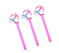 LABRIMP 3 pièces Bâtons Gonflables Tête de Cheval Garçon Fille pour Fête Thème Équestre Amélioration Coordination Sensorielle et Motrice