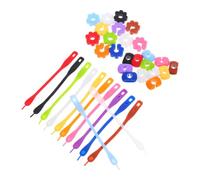LABRIMP 36 Pièces Marqueurs de Tasses en Silicone Marqueurs de Boisson Pratiques Accessoires pour Tasses Formes Créatives pour Verre et Bouteille pour Fêtes et Activités D'entreprise