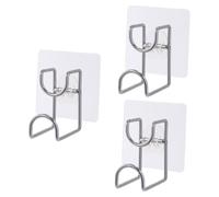 LABRIMP 3pièces Crochet Mural Acier Inoxydable Auto-adhésif Pour Éponge Support De Rangement Pratique Pour Cuisine Et Salle De Bain