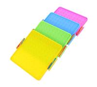 LABRIMP 4 Ensembles Geoboard Plastique Élastiques Outil Éducatif Montessori pour Mathématiques et Activités Stem Puzzle de Formes Géométriques pour Garçon Fille
