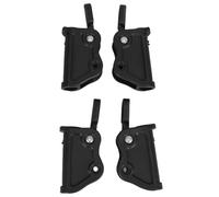 LABRIMP 4 Pièces Accessoires pour Chaise Longue Résistants à l'usure en Plastique Noir, Taille 9x5,5x3,3 Cm, Plage Activités en Plein Air, Lot