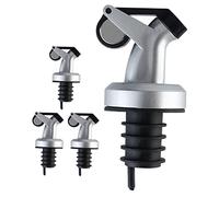 LABRIMP 4 Pièces Bouchon Verseur Huile Bec Verseur Bouteille Remplaçable en TPE Bouchon De Bouteille Pratique pour Cuisine Huile D’Olive Vinaigre Joint Hermétique