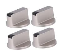LABRIMP 4 Pièces Boutons de Cuisinière à Gaz en Métal pour Fourneau à Gaz Intégré Remplaçables, Montage Cuisine