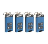 LABRIMP 4 Pièces Duplicateur Télécommande Multifréquence 433 Mhz, 4 | Copie Rapide, Mémoire Large, Plastique Métal Bleu, Usage Maison et Entreprise, Portes et Volets Roulants