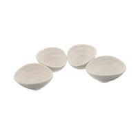 LABRIMP 4 pièces Set de Assiettes à Trempette Céramique Japonaise Petits Bols à Sauce pour Soja Vinaigre et Apéritifs Design Créatif et Élégant pour Table à Dîner Réutilisable