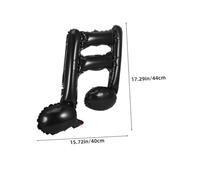 LABRIMP 40 Pièces Ballons Note de Musique Gonflables Noir Design Distinctif pour Concerts Fêtes et Showers Décorations Musicales