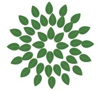 LABRIMP 40 Pièces Clip de Fixation Feuilles Vert ABS sans Trace | Marbre, Acier Inoxydable ou Verre, pour Murs Lisses comme Carrelage, Adhésif Haute Viscosité, Usage Intérieur