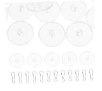 LABRIMP 40 pièces Crochets de Plafond Autocollants Transparents Supports Amovibles Résistants pour Décorations de Mariage Anniversaire et Fêtes Lot