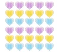LABRIMP 45 Décorations De Vélo en Forme De Cœur pour Enfants | Accessoires pour La Fête De L'École | Jolis Rayons Colorés, Petites Perles, Décorations en Plastique pour Garçons