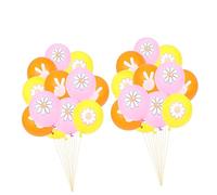 LABRIMP 48 Pièces Kit de Ballons Latex pour Anniversaire Décorations Thème Marguerite pour Accessoires de Joyeux