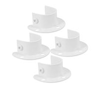 LABRIMP 4pièces Lot de Supports De Tringle pour Placard Supports De Bride pour Tringle à Serviettes Ou Rideaux