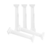 LABRIMP 5 Pièces Mini Pilier Romain Décoratif en Plastique Blanc