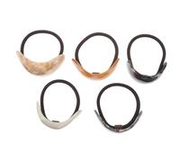 LABRIMP 5 Pièces Ponytail Holder Acetic Acid Elastic Hair Ties For Women Comfortable Hair Accessories With Unique Patterns For Daily And Party Use