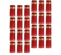 LABRIMP 50 Capsules Thermorétractables en Pvc Rouge pour Bouteilles de Vin, Emballage Compact, Diamètre 30 Mm, Lot de 50 Pièces pour Sceller Vos Bouteilles
