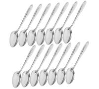 LABRIMP 50 pièces Cuillères à Café Lot de Cuillères Longues pour Remuer et Mélanger pour Desserts Glaces et Repas