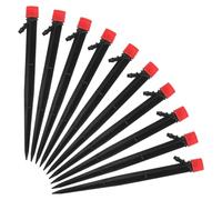 LABRIMP 50 Pièces Goutteur D’Irrigation Réglable 360° à 8 Trous | Plastique Noir, Débit Ajustable et Répartition Uniforme, Installation Facile, pour Plantes en Micro Irrigation