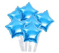 LABRIMP 6 Pièces Ballons Étoile pour Décoration pour Anniversaire Mariage Saint Valentin Bleu