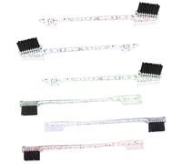 LABRIMP 6 pièces Brosse Sourcils Double Embout et Peigne Multi-fonctions pour Maquillage Colorées Rose Vert Bleu Outils Durables pour Contours Précis et Coiffage des Sourcils