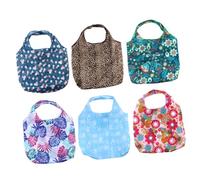 LABRIMP 6 Pièces de Rangement de légumes sur épicerie Portable pour Pliable de fourre-Tout à Main Shopping Pochette de Courses fourre-Tout de supermarché Polyester