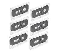 LABRIMP 6 Pièces Lot de Cassettes Audio Vierges pour Enregistrement Stable Compatibles avec Divers Lecteurs Boîtier Transparent pour Organisation Facile