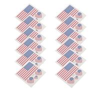 LABRIMP 60 Pièces Tatouages Temporaires Visage Drapeaux Nationaux en Papier, Application Polyvalente pour Fêtes Patriotiques et Célébrations Nationales