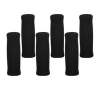 LABRIMP 6pcs Housses Poignée Mousse pour Déambulateur et Canne Anglaise, Accessoires Antidérapants en Éponge Noire, Adaptées aux Personnes Âgées Confort