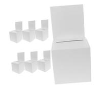 LABRIMP 8 Pièces Boîte de Vote Portable Carton Blanc Urne de pour Réunions Événements et avec Installation Facile