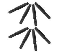 LABRIMP 8 Pièces Clip Mural de Ceinture Rétractable en Plastique Noir pour Gestion Polyvalente des Espaces, Compatible Universellement Zones Restreintes et Lieux Publics Fréquentés