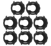 LABRIMP 8 Pièces Coque Souple en Silicone pour Montre Forerunner Étui Intégral Anti-poussière et Anti-Transpiration Set Noir