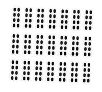 LABRIMP 80 paires Coussinets Nez Adhésifs Mousse Confortables pour Lunettes Antidérapants sans Pression Compatible Divers Modèles