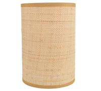LABRIMP Abat Jour Compatible E14/E27, Style Rustique Élégant Lampe en Rotin Tressé pour Lampe de Table et Lampadaire pour Chambre et Café Décoratif