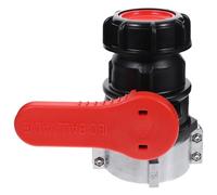 LABRIMP Adaptateur de Réservoir IBC Dn50 en Silicone Hdpe, Vanne | Débit Maîtrisé, Anti-éclaboussures, Filetage Fixe et Joint, Usage Chimique pour Maintenance et Drainage